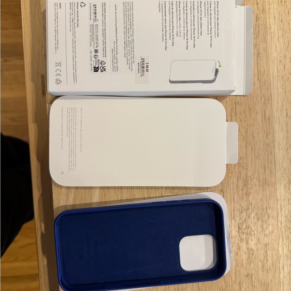 Apple Deep Blue iPhone Case 16 pro max